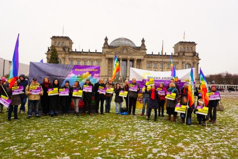 Aktion vor dem Bundestag 2017
